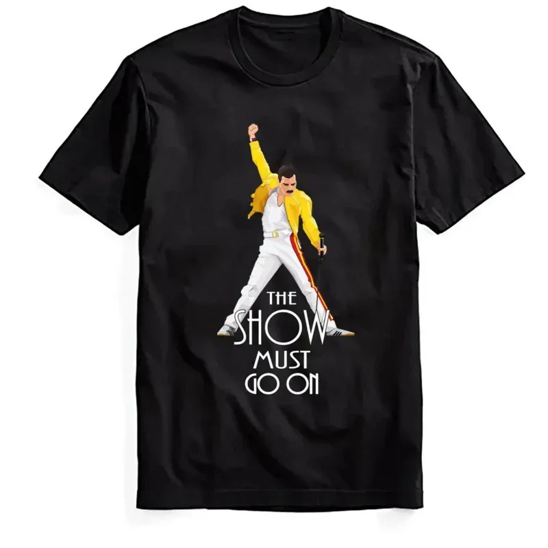 100% bavlna O-krk letný krátky rukáv Casy Mens Tričko S-5XL musí pokračovať. Tričko Freddie Mercury Classic