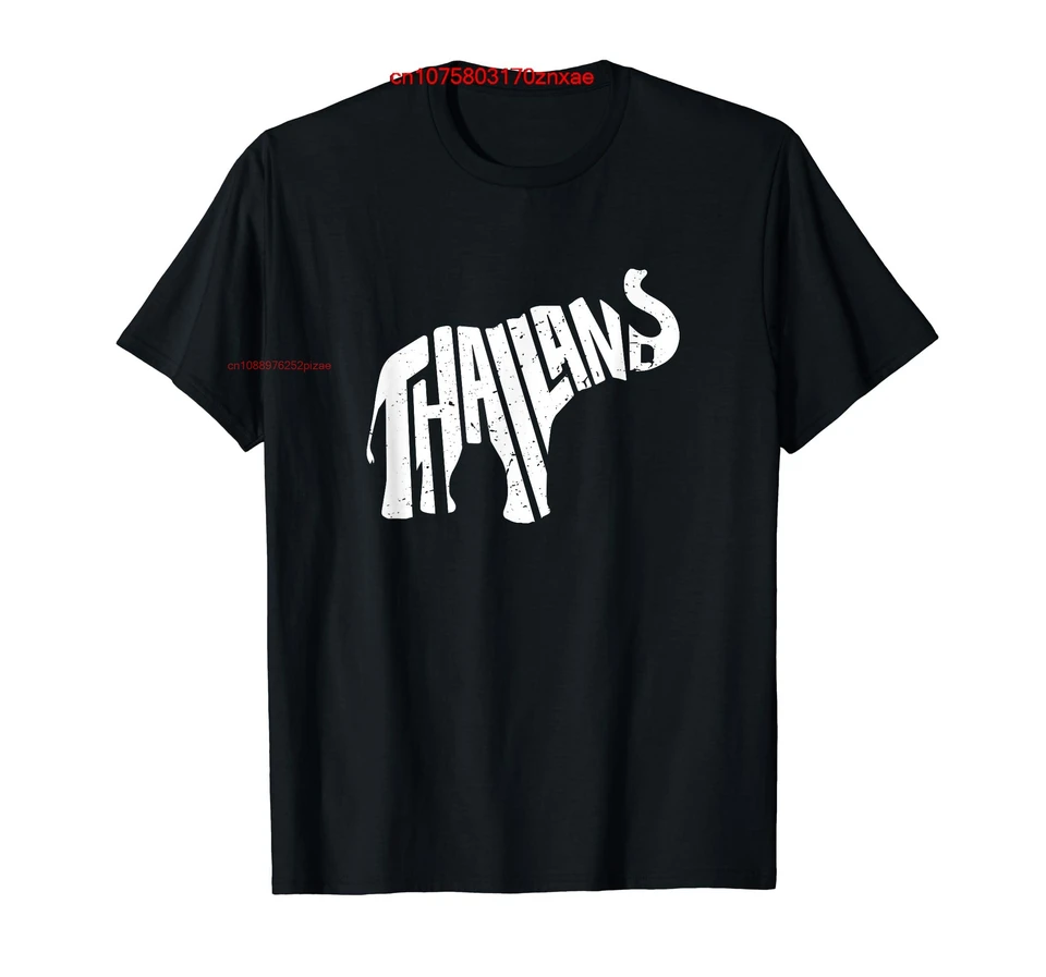 100% bavlna Thajsko Ázijské slonové slovo umenie vtipné zvieracie tričko Men ženy unisex T košele veľkosti S-6XL