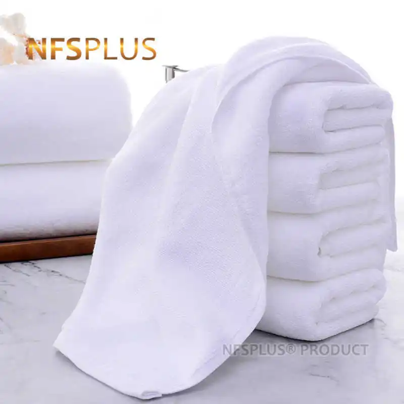 100% bavlnená kúpeľňa tvárou v kúpeľni Biela Terry Washleck Hustý ťažký pre cestovné športové kúpeľné telocvičňa 34x75 cm ruky pre dospelých