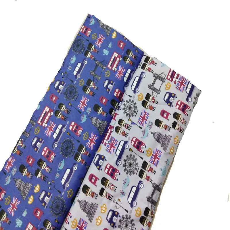 100% bavlnená viafil Big Blooming Flower Series Tlačená tkanina Patchwork šaty domáce dekorácie