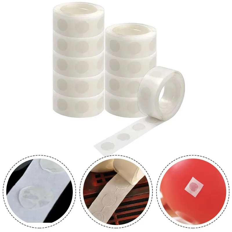 100 bodov Roll obojstranné lepiace bodky/odnímateľné lepidlo lepidla Balón pre DIY Craft Svadobné narodeninové oslavy Dekorácia