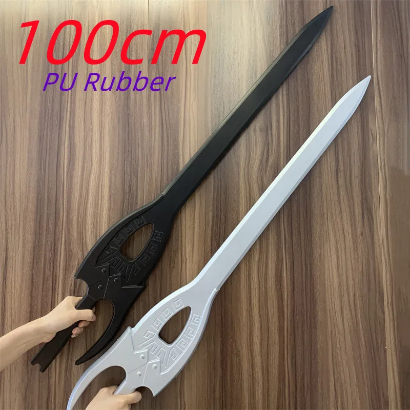 100 cm Konečný božský meč 1: 1 Fungwanii Cosplay Weapon Cladší meč filmový film hra Halloween Safety PU Model Model Gift