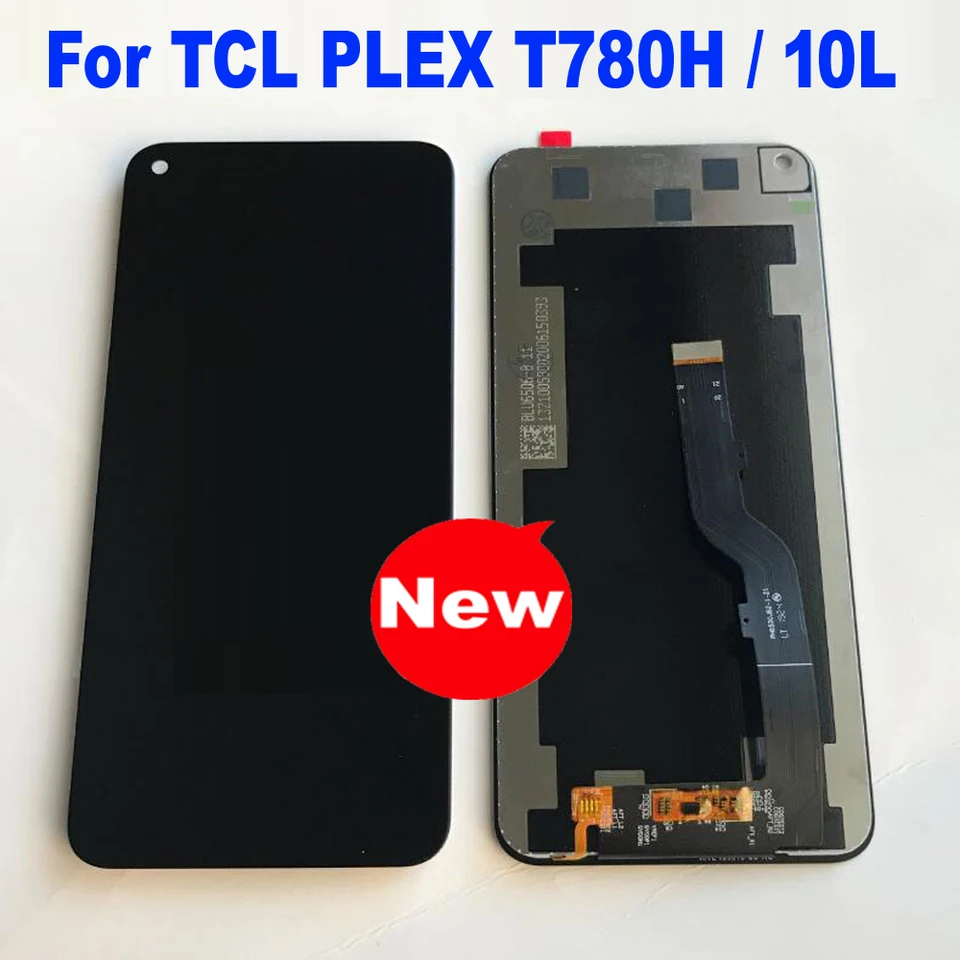 100% dobré pre TCL PLEX T780H SENSOR LCD LCD DISPLEY DIGITIZERÁCIA DIGITÁRU Zostava pre TCL 10L T770H 10 LITE Mobile Glass Pantalla