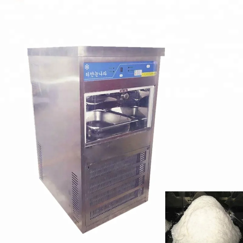 100 kg oholený ľadový stroj ľadový holiaci strojček Snow Ice Maker CFR po mori