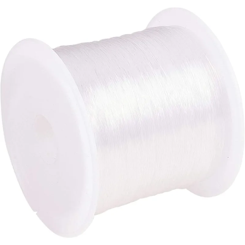 100 m 1 Roll 0,25 mm číry rybársky riadok neviditeľné nylonové niť šperky strun drôtené drôty Crystal Beading Cords String pre večierok