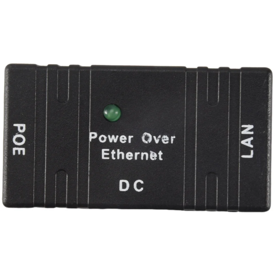 100 Mbps 5V 12V 24V 48V/1A BJW Poe Injector Power Splitter pre IP Camera Poe Adapter Modul Adapter Adaptor-Black