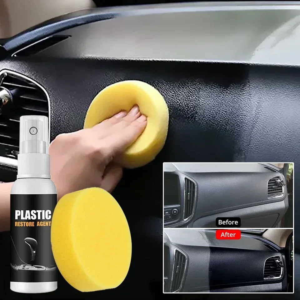 100 ml automobilového automobilového interiéru údržba plastových dielov Reading Oprava agenta Čistenie voskových prístrojov Čistenie panela