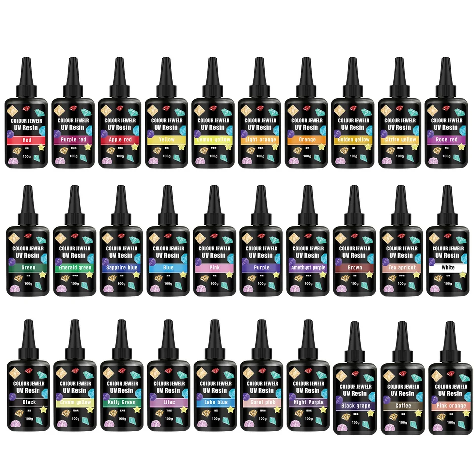 100 ml rýchle sušenie UV živice lepidlo Farba UV živice Glue Glue Ultrafialová tekutina