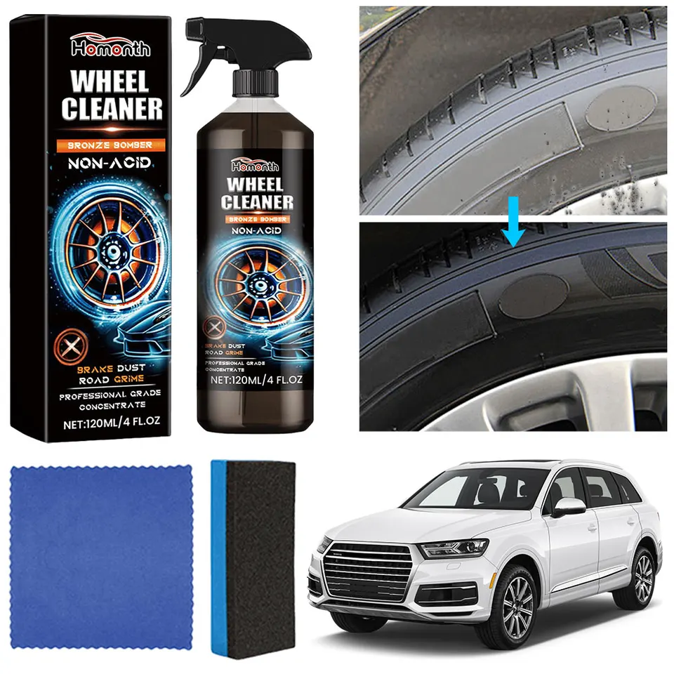 100 ml čistiaci prostriedok na čistenie kolies na farbu železného removeru Spray Odstraňovanie železných častíc v motocykli automobilu RV Čistenie automobilov