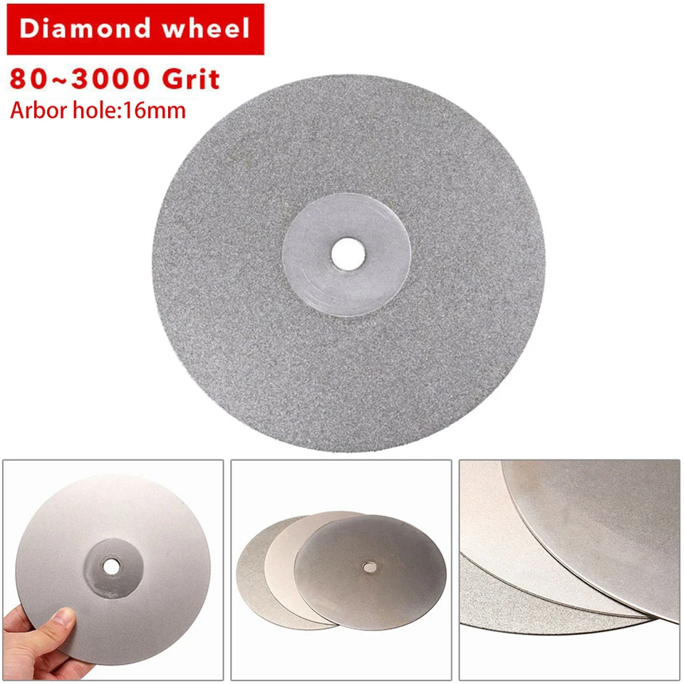 100 mm leštiaci mlečný disk 600/800/1200/3000 GRIT L Diamond potiahnutý plochý koleso lapidary lapidary šperky na leštenie brúsky