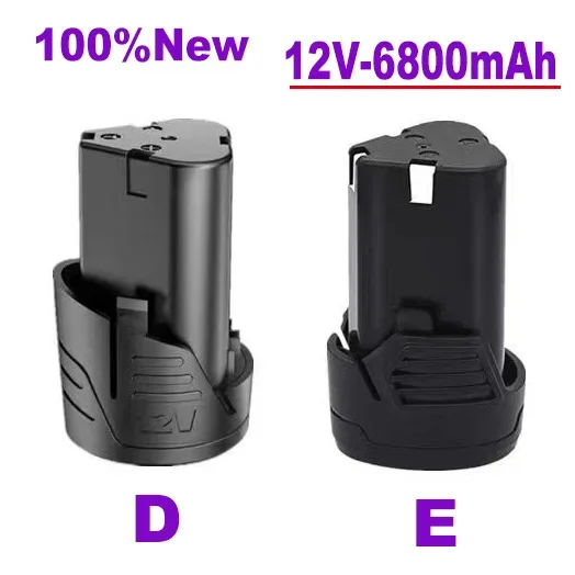100%.New.Universal 12V 6800 mAh Nabíjateľná li-iónová lítiová batéria pre elektrické náradie Elektrické vŕtacie elektrické skrutkovač batéria