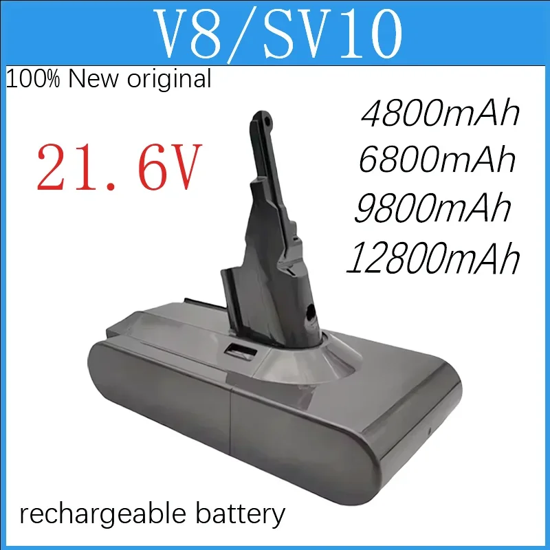 100% nový 21,6 V pre Dyson V8 Absolute SV10 Li-Ion Battery LPEGA Vákuová séria seriálov nabíjateľné batérie