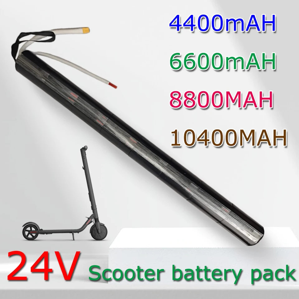 100% nový 24 V 4,4/6,6/8,8/10,4AH 18650 Littium Batéria s BMS pre skúter uhlíkových vlákien