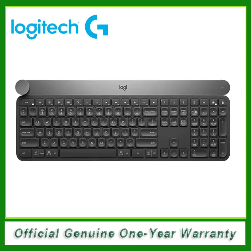 100%Original Logitech Craft Wireless Klávesnica 108-kľúčová bezdrôtová klávesnica Intelligent Control Control Multi-Divice Gomb Bluetooth klávesnica