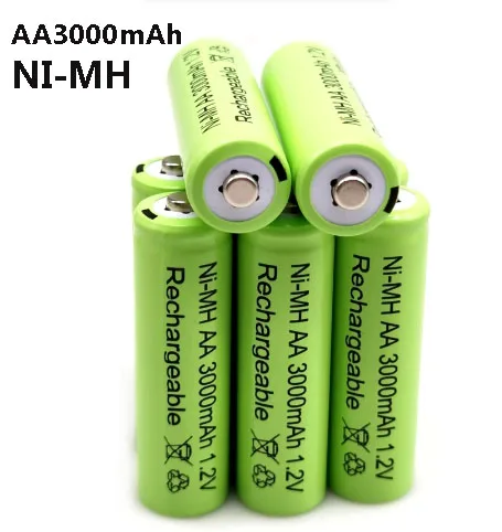 100%.original.Recargables.de.ni-mh.baterías recargables.de.1,2v.aa3000mah.preCargables.para.juguetes.1.2v 3000mah.