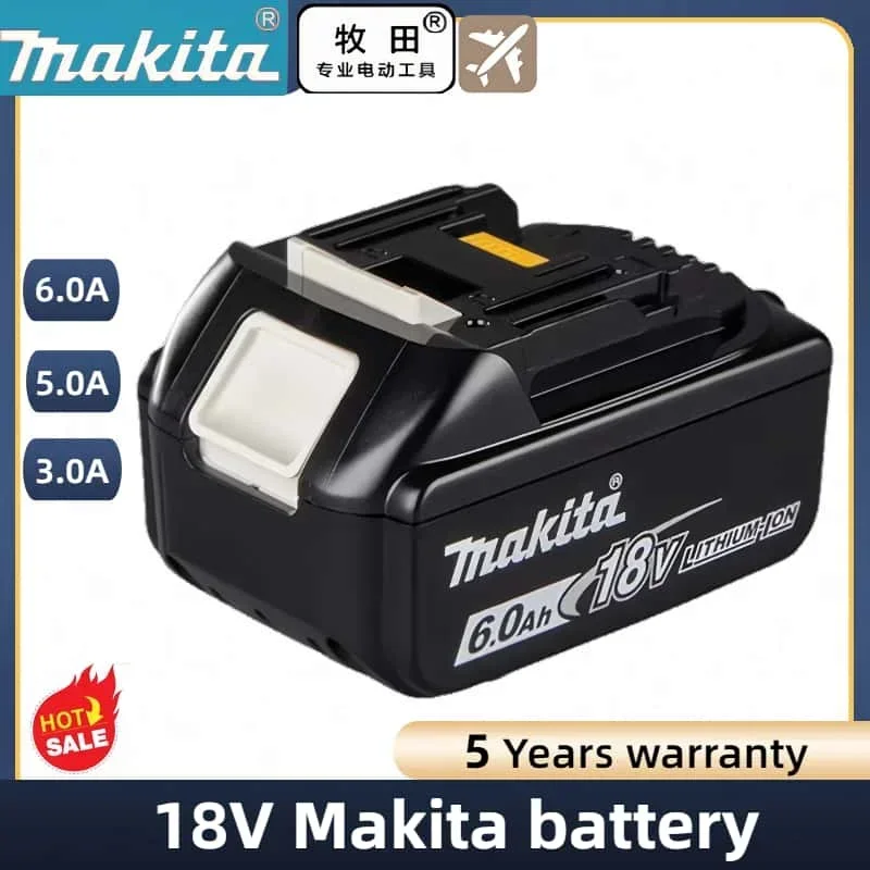 100% originálna batéria Makita 6AH/5AH/2AH 18 V, pre Makita DHS680Z DTD173 DGA404 DRT50 DTW600 DTD171 Výmena lítiovej batérie