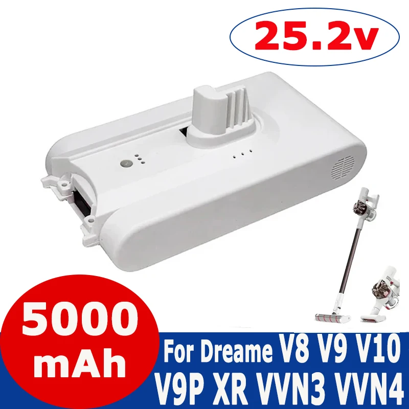 100% originálna lítiová batéria pre Dreame V8 V9 V10 V9P XR VVN3 VVN4 RUCKELD RUCKLESS V10ACUUM Výmena výmennej batérie