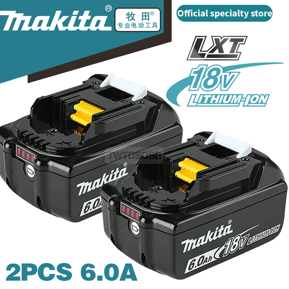 100% originálna Makita 6AH/5AH/3AH pre Makita 18V batéria BL1830B BL1850B BL1850 BL1840 BL1860 BL1815 Výmena lítiovej batérie