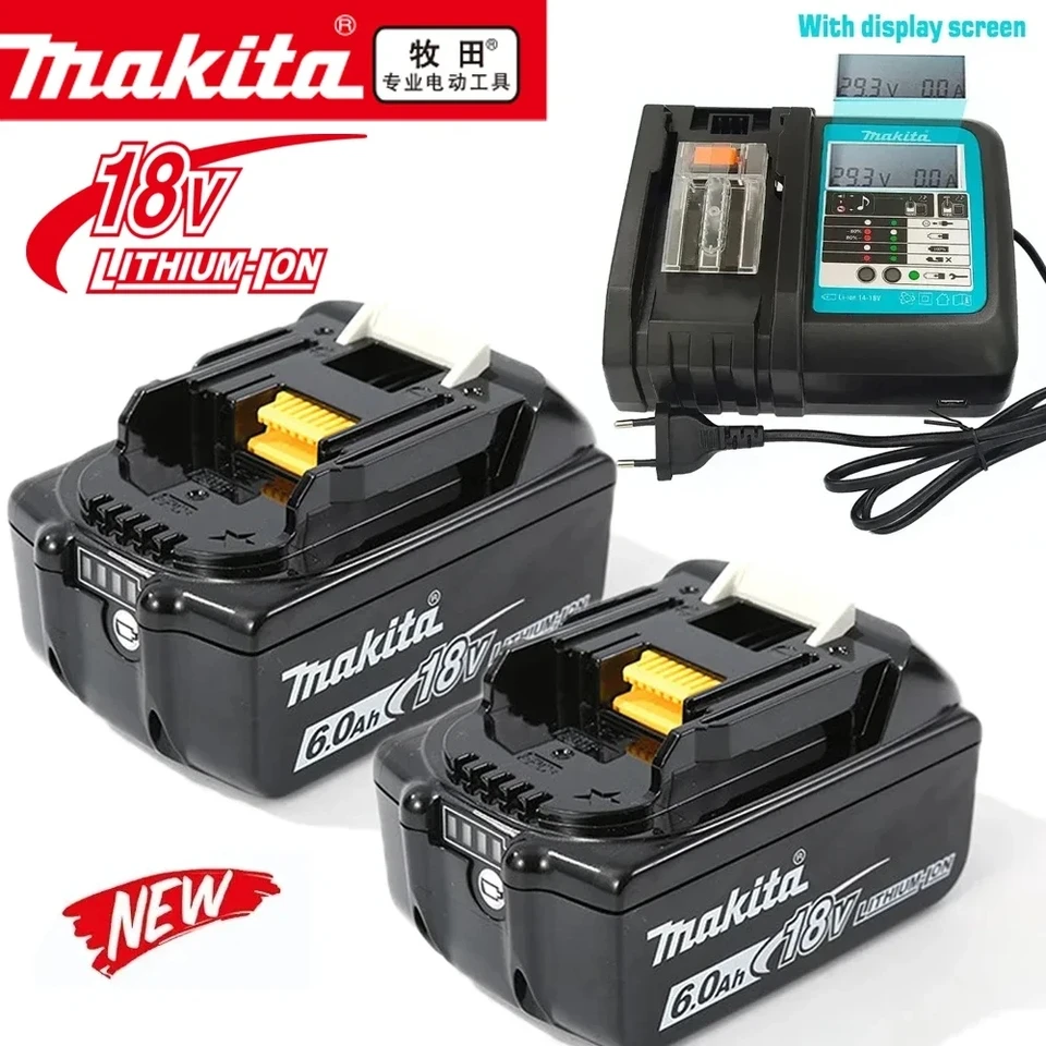 100% originálna Makita 6AH pre Makita 18V batéria BL1830B BL1850B BL1850 BL1840 BL1860 BL1815 Výmena lítiovej batérie