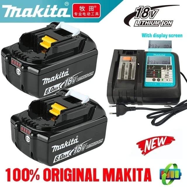 100% originálna Makita 6AH pre Makita 18V batéria BL1830B BL1850B BL1850 BL1840 BL1860 BL1815 Výmena lítiovej batérie