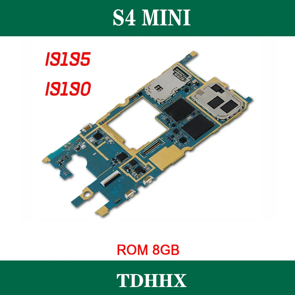 100% originálna odomknutá základná doska S4 Mini i9195 Dobrý pracovný telefón hlavná doska s logickou doskou čipov