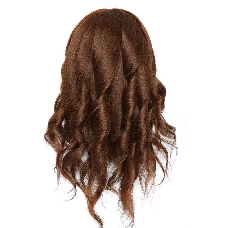 100% originálne vlasy, styling vlasov, výcvik učňa, štýl make -upu, falošný model hlavy je možné vyžehliť a zafarbiť kučeravými tyčami.