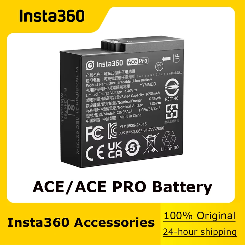 100% originálny insta360 ACE PRO & Insta360 ACE 1650 mAh batéria - 360 akčných doplnkov