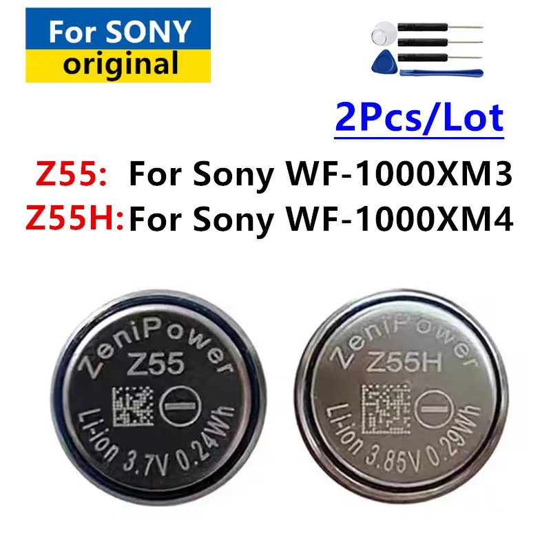 100% originálny Z55H Z55 Nová batéria pre Sony WF-1000XM3, WF-1000XM4 WF-SP900 /SP700N /1000X WI-SP600N TWS