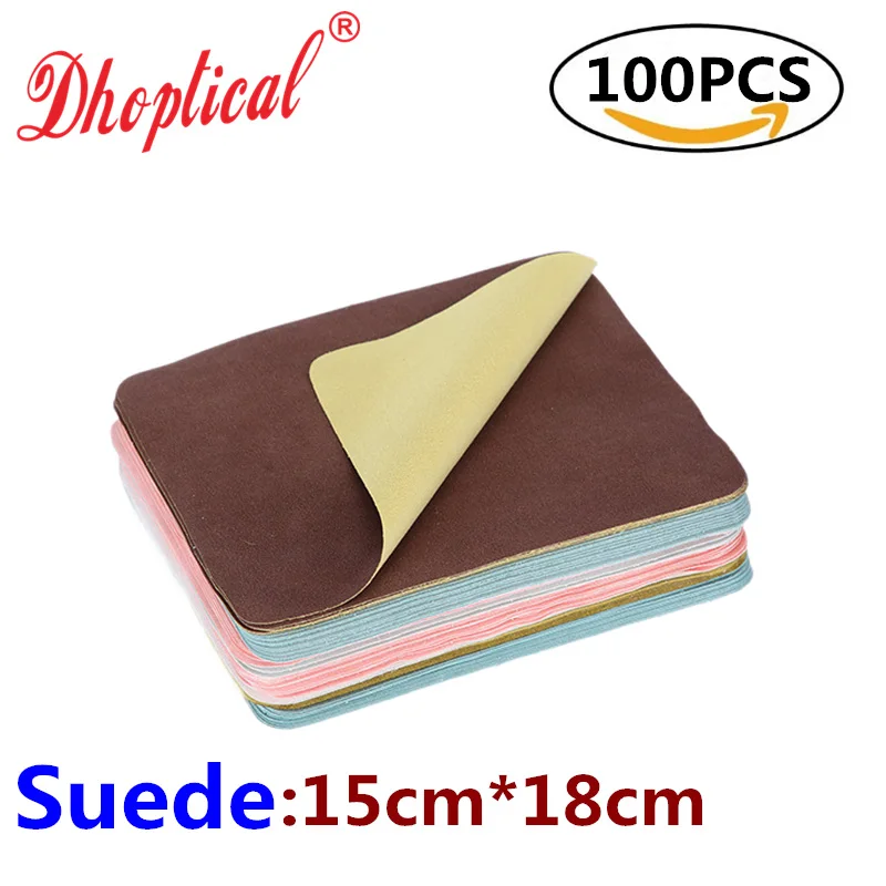 100 pcs Lens Cloth Suede Material Mix Mix 15 cm*18 cm farbu od dhoptického