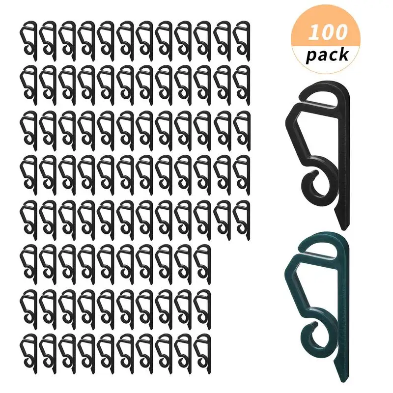 100 pcs plastový hák v tvare Skrup s hák