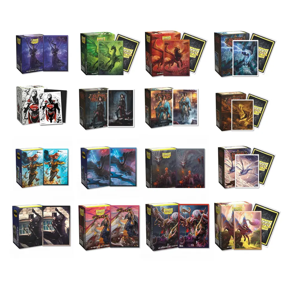 100 počítačov/škatuľky Brushed Art Matte Cards Sleeves Dragon Shield Card Cascard Cards Protector pre Magic Pkm/Star Reals stolové hry