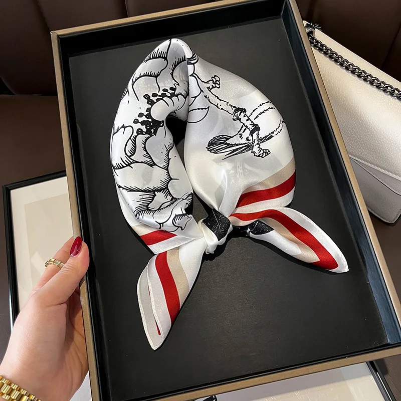 100% prírodný skutočný hodvábny šál Ženy tlačené vlasové pásmo šálky štvorcové šatky zabalenie Mulberry Fashion Luxury Vysoko kvalitný hidžáb