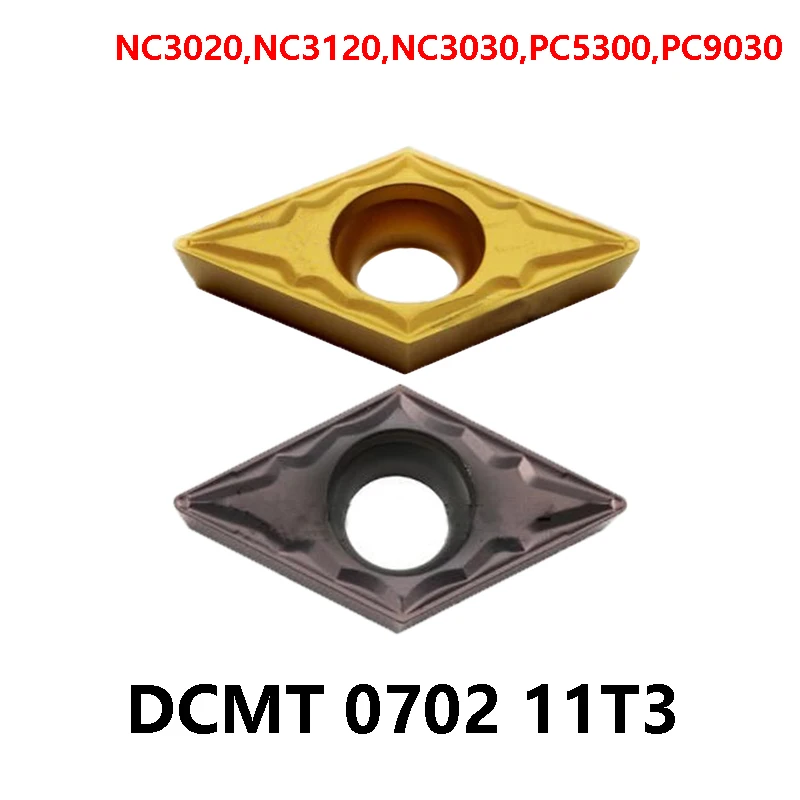 100% pôvodné DCMT-HMP 070204 11T304 Karbidové vložky DCMT070202 DCMT070204 DCMT11T302 DCMT11T304 DCMT11T308 Lathe Cutter CNC CNC