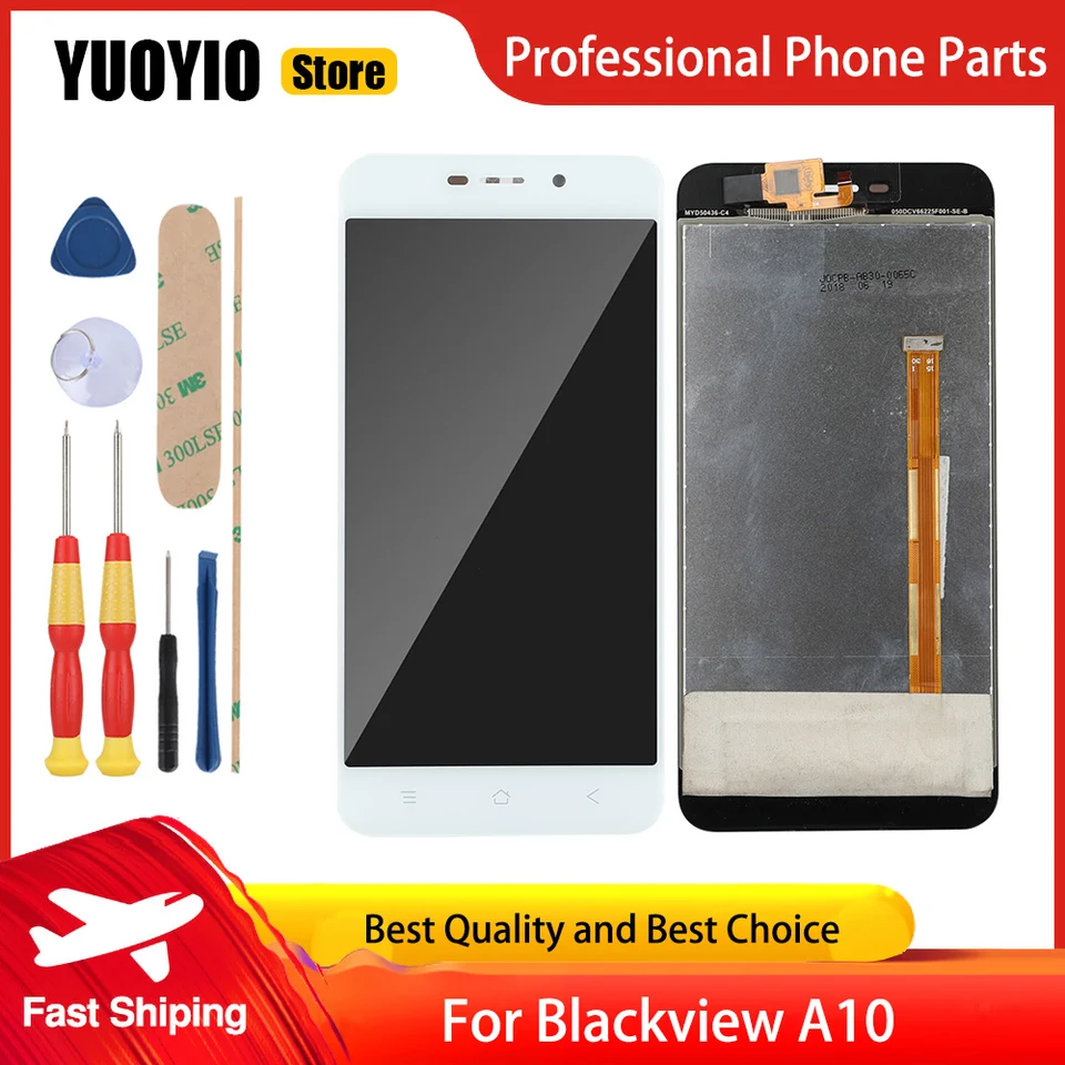100% Pôvodný nový LCD displej+zostava digitátora dotykovej obrazovky Blackview A10 LCD+Touch Digitazer+Tools