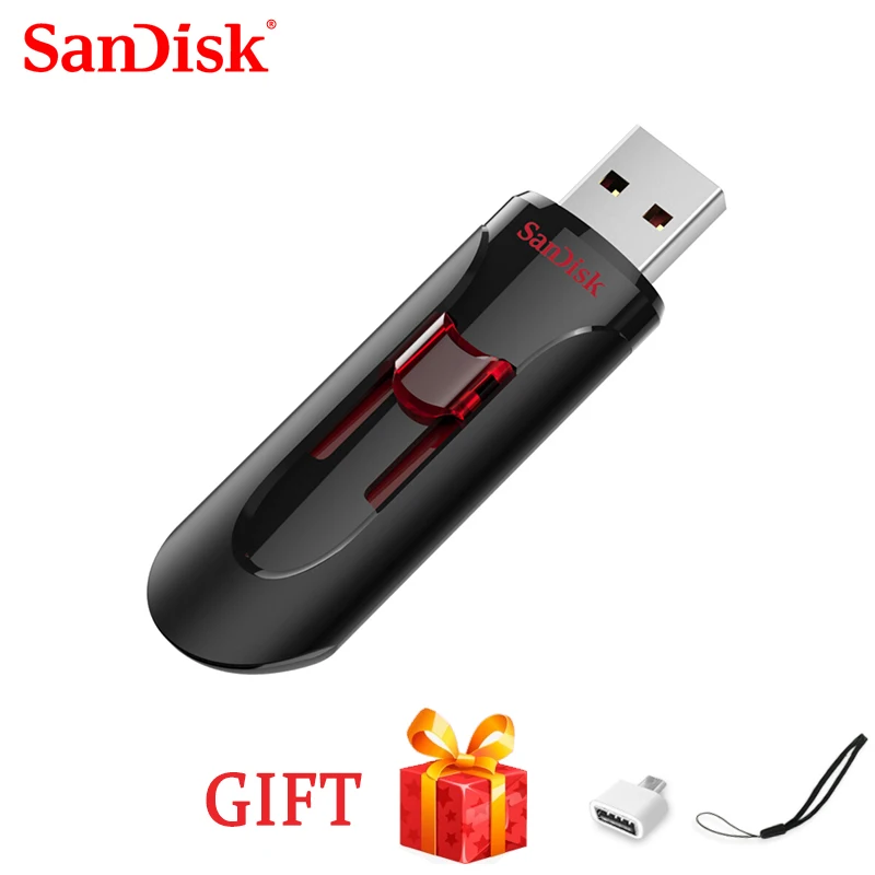 100% Sandisk Flash Drive CZ600 USB 3,0 PEN Drive 256 GB 16 GB 32 GB 64 GB 128 GB Stick Disk CLE vysokokorné business počítač študent