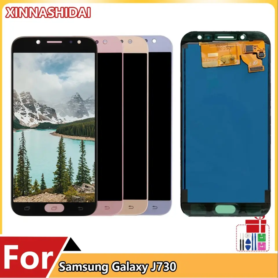100% testovaná LCD obrazovka pre Samsung Galaxy J730 LCD J7 PRO 2017 J730F Displej dotykovej obrazovky Digitalizátor Digitalizátor pre J730FN