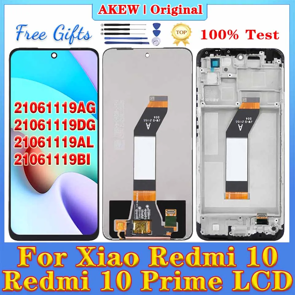 100% testované na Xiaomi Redmi 10 LCD displej novej redmi 10 Prime Touch Screen 21061119Ag