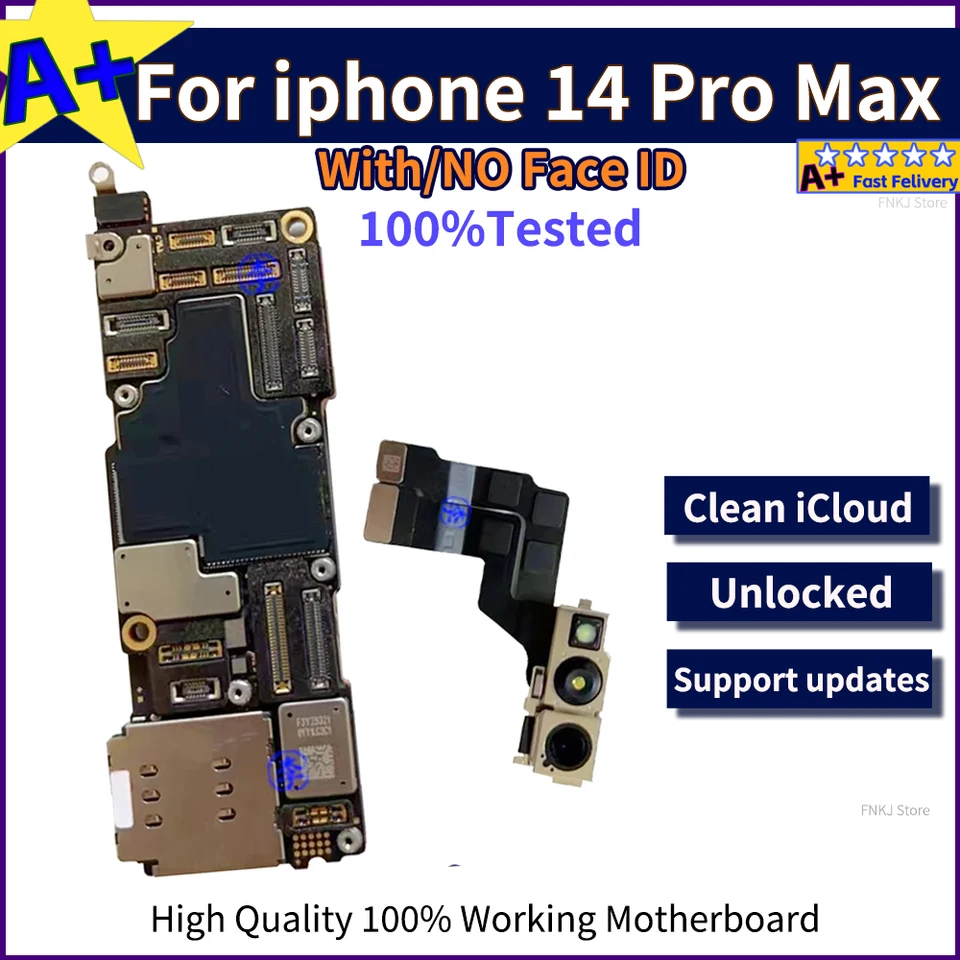 100% testované odomknuté pre iPhone 14 Pro Max Logic Board Support IOS Aktualizácia iOS pre iPhone 14 Pro Max základná doska s/bez tvárového ID