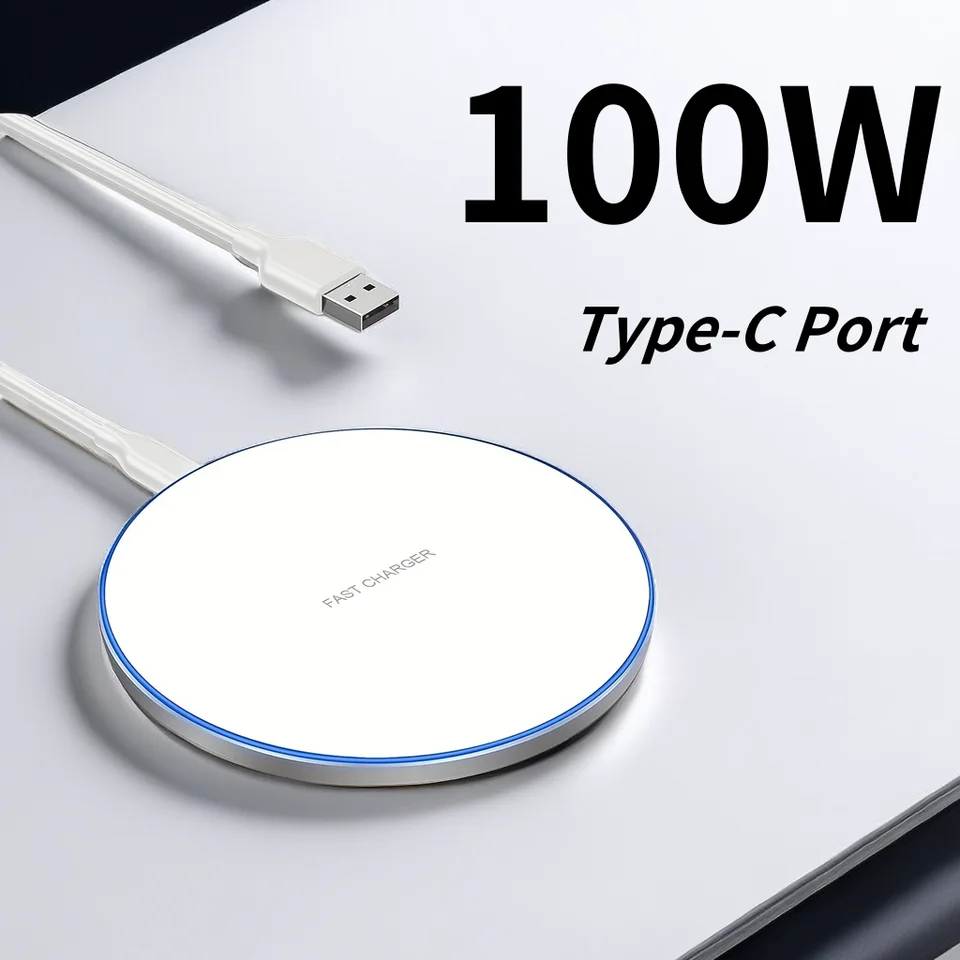 100 W bezdrôtová nabíjačka pre iPhone 15 14 13 12 11 Pro XS Max Mini x Indukcia Rýchla bezdrôtová nabíjacia podložka pre Samsung Xiaomi Huawei