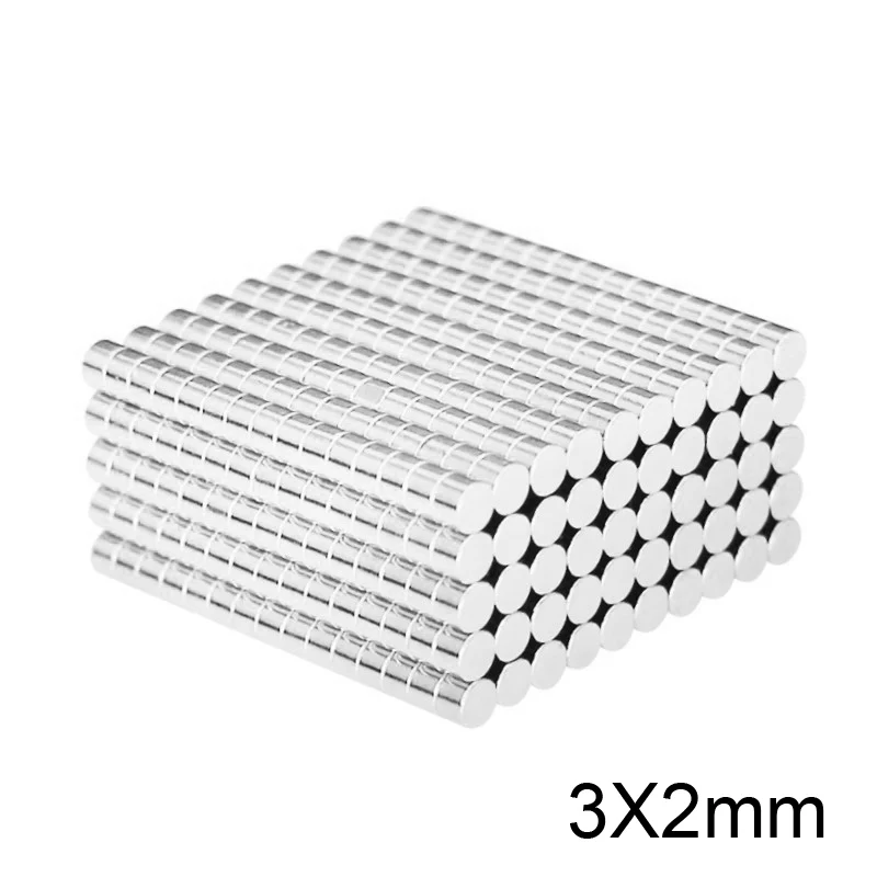 100 ~ 5 000 pcs 3x2 Vyhľadávanie Magnet s menším priemerom 3 mm x 2mm Objem Malé okrúhle magnety 3x2mm Neodymium Disc Magnets 3*