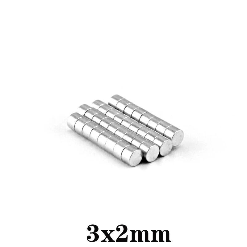 100 ~ 5 000 pcs 3x2 Vyhľadávanie Magnet s menším priemerom 3 mm x 2mm Objem Malé okrúhle magnety 3x2mm Neodymium Disc Magnets 3*