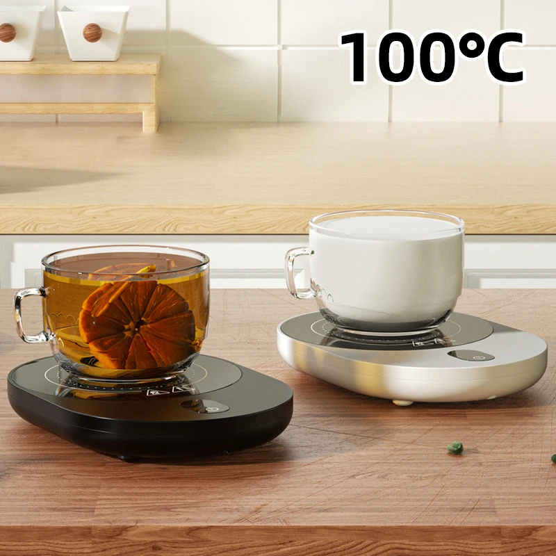 100 ° C Vykurovacia podložka Káva Káva ohrievač inteligentný pohár ohrievača horúceho čaju Teplej dráhy mini indukčný sporák 5 teplota prevodového stupňa 220V