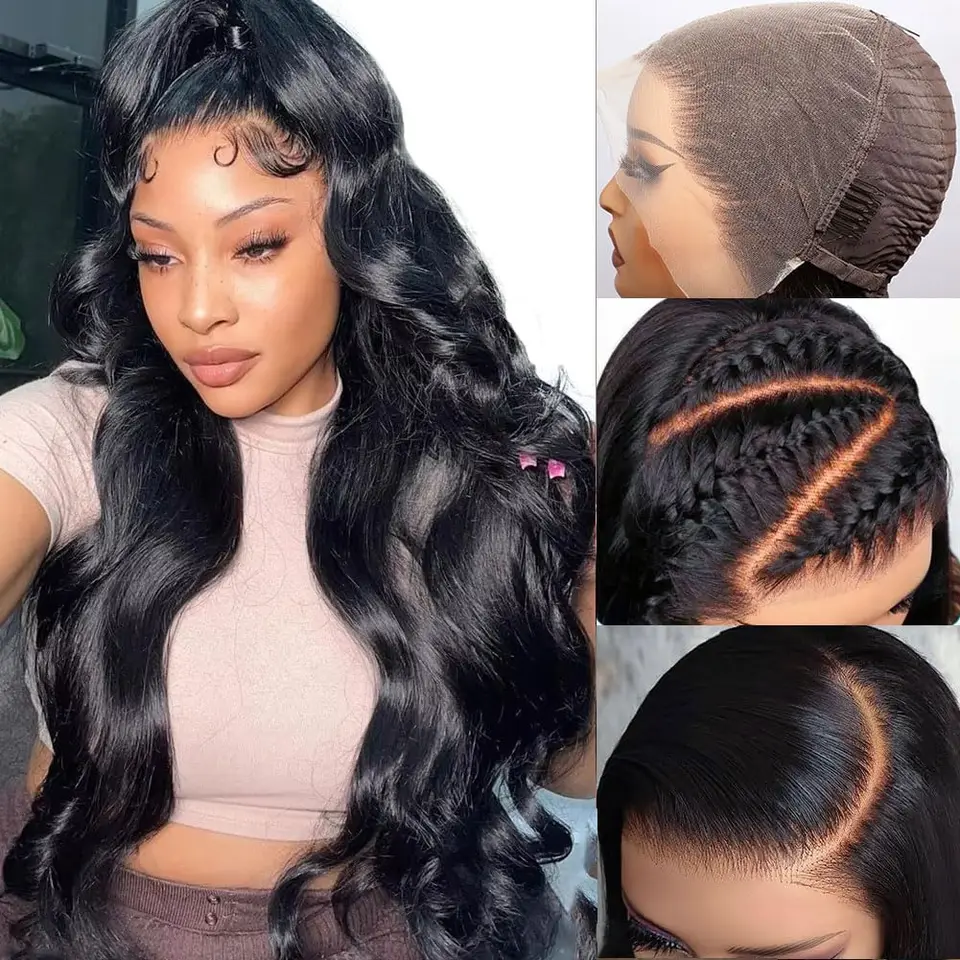 100% ľudské vlasy bez glue bez parochne pripravené na opotrebenie a choďte vlny Body Curly 36 38inch 13x4 HD Lace predná parochňa Transparentné 5x5 čipkovanej parochne uzáveru