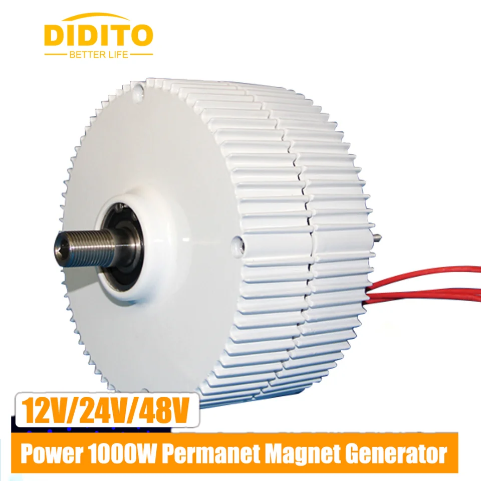 1000 W 12V 24 V Power generátor prenosný nákladovo efektívny motor generátora veterných turbíny s MPPT ControlLe pre domácu energiu