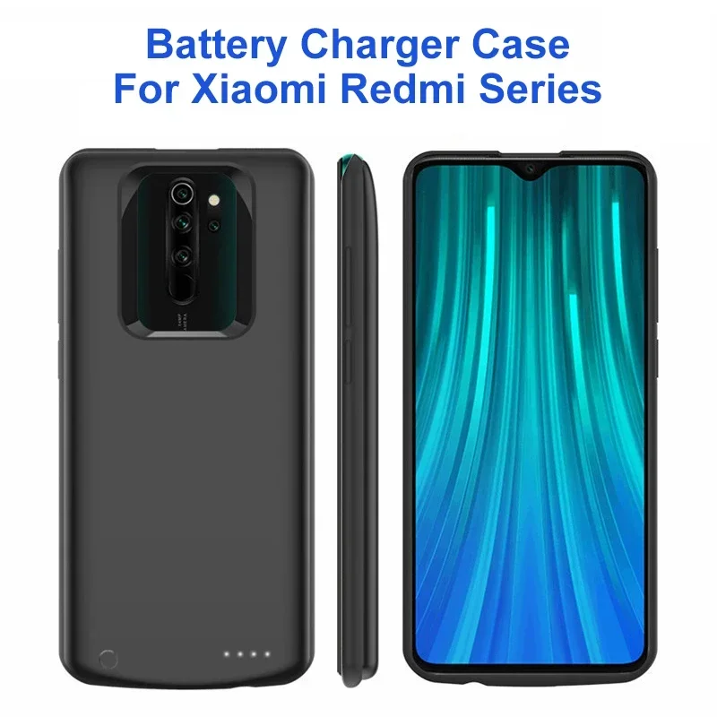 10000 mAh nabíjačku batérií pre Redmi Note 8 Pro External Battery Cover Bank Puzdro pre Redmi Note 9 10x 9 K40 K30 Pro