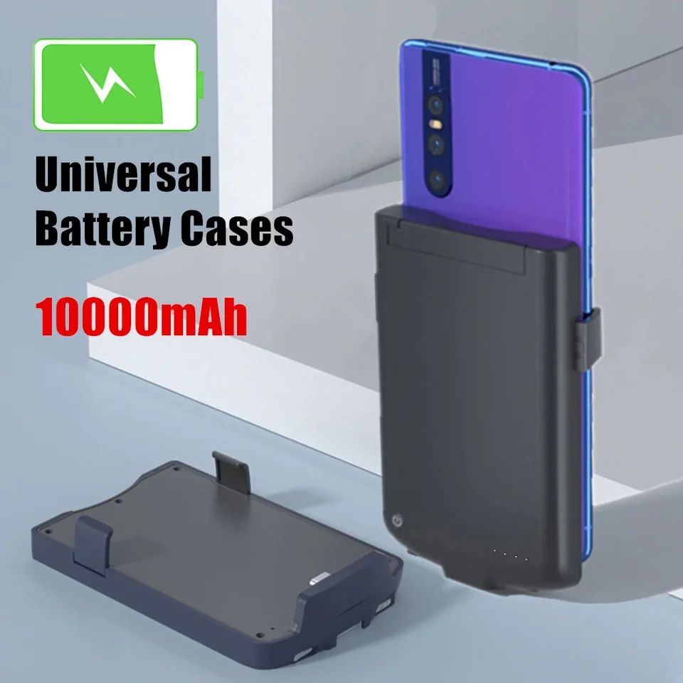 10000 mah Universal Battery Case pre Xiaomi Samsung Vivo Oppo OnePlus Huawei Meizu Moto Google Prenosná nabíjačka Power Bank Cover