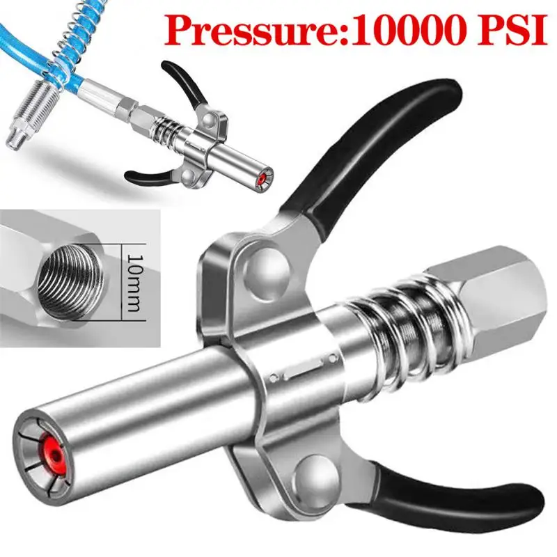 10000psi vysokotlakový tuk Coupler Coupler Trys hadicového čerpadla injekčná striekačka tuk NPT1/8