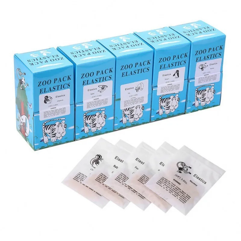 1000ks/10bags zubné kaučuky Ortodontická ligácia Ortodontiká Ortodontiká Elastics Elastics Animal Traction Ring Chipmunk Rabbit