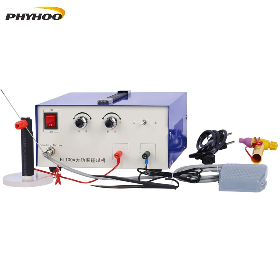 100A SPOT Zvárač šperkov PULSE SPOT Zváranie stroj Welder Electric DIY spájkovací nástroj pre zlato striebro