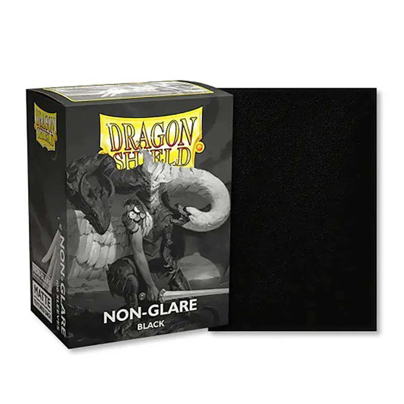 100Ct Dragon Shield Ruckves Non-Glare Black Ruckves Cards Cover karty Protect pre Magic Mtg Pkm/Star Reals